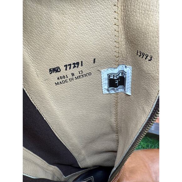 Frye Cognac -Leather- Riding Boots- Size 5.5 W - Picture 8 of 9